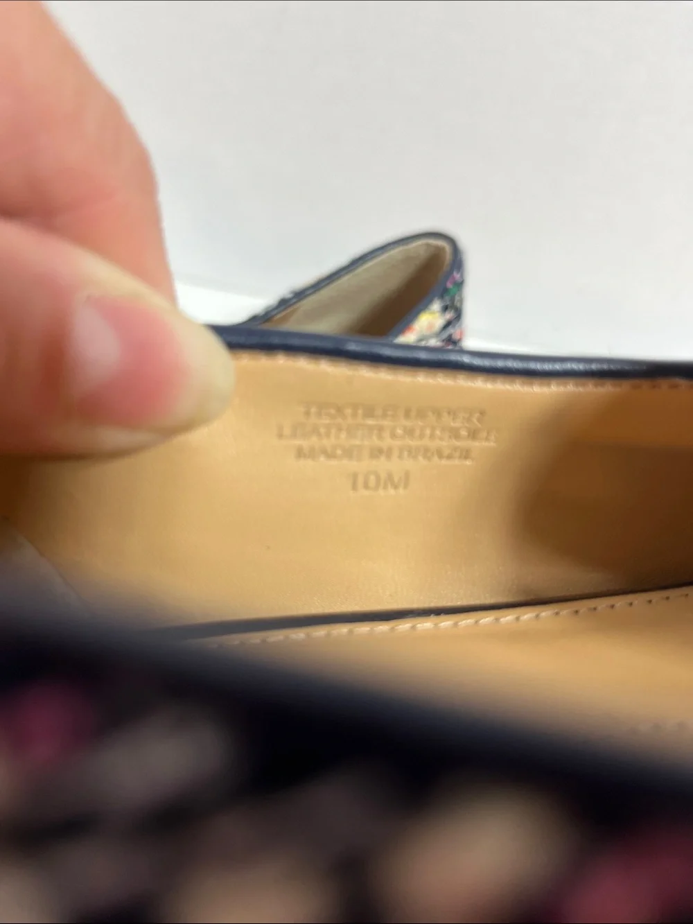 Talbots Multicolor Tweed Loafers with Navy Trim